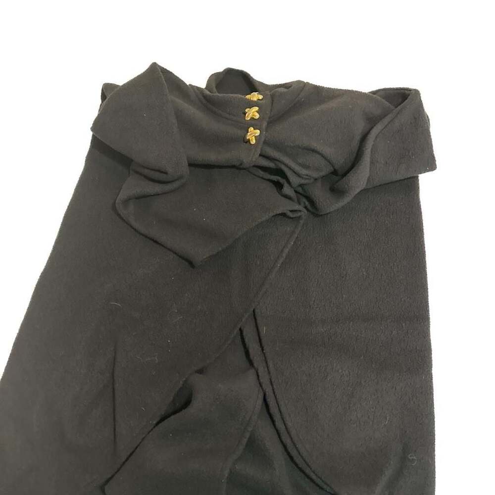 Amanda Smith Black Cape with Faux Fur Collar